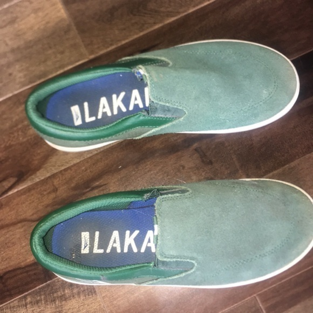 Lakai‎ Suede Green Sneakers 4 EEUC